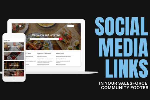 Salesforce Community Social Media Links in a Footer