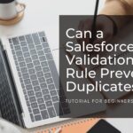 Salesforce Validation Rule Prevent Duplicates